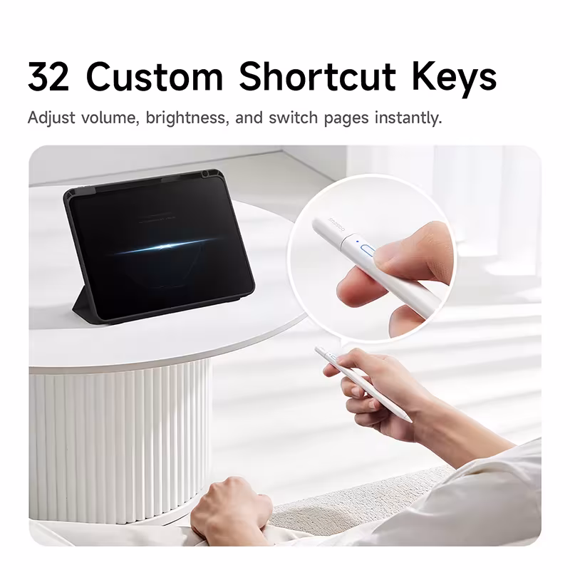 Baseus PS3 Air Bluetooth Stylus Pen for iPad with 6D Tilt, 32 Shortcuts, 15-Hour Battery Baseus PS3 Air Bluetooth Stylus Pen for iPad with 6D Tilt, 32 Shortcuts, 15-Hour Battery - Image 4