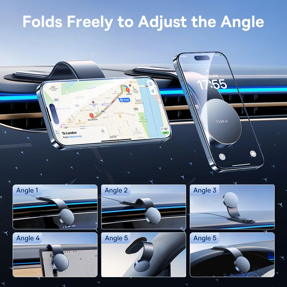 Baseus Magnetic Car Phone Holder iPhone Holder Easy Paste Mount Stand Phone Holder for iPhone 17 16 15 Dashboard Center Console Baseus Magnetic Car Phone Holder iPhone Holder Easy Paste Mount Stand Phone Holder for iPhone 17 16 15 Dashboard Center Console