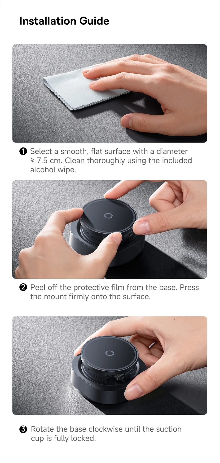 Baseus Magnetic Car Phone Holder Vacuum Suction Cup Stand Rotation Мagnet Holder For iPhone 17 16 Gym/Driving Vacuum Car Mount Baseus Magnetic Car Phone Holder Vacuum Suction Cup Stand Rotation Мagnet Holder For iPhone 17 16 Gym/Driving Vacuum Car Mount