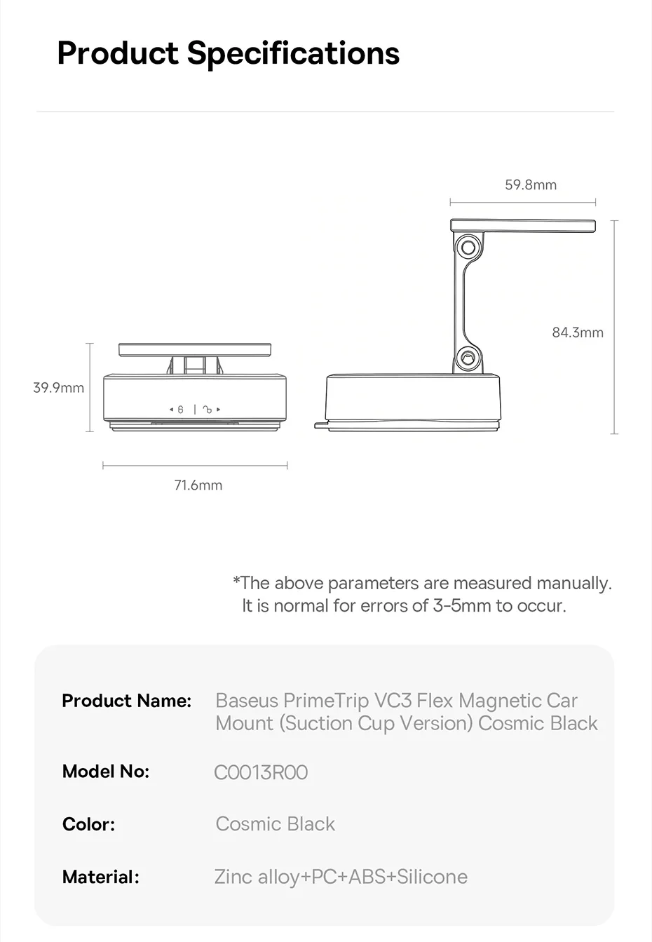 Baseus Magnetic Car Phone Holder Vacuum Suction Cup Stand Rotation Мagnet Holder For iPhone 17 16 Gym/Driving Vacuum Car Mount Baseus Magnetic Car Phone Holder Vacuum Suction Cup Stand Rotation Мagnet Holder For iPhone 17 16 Gym/Driving Vacuum Car Mount