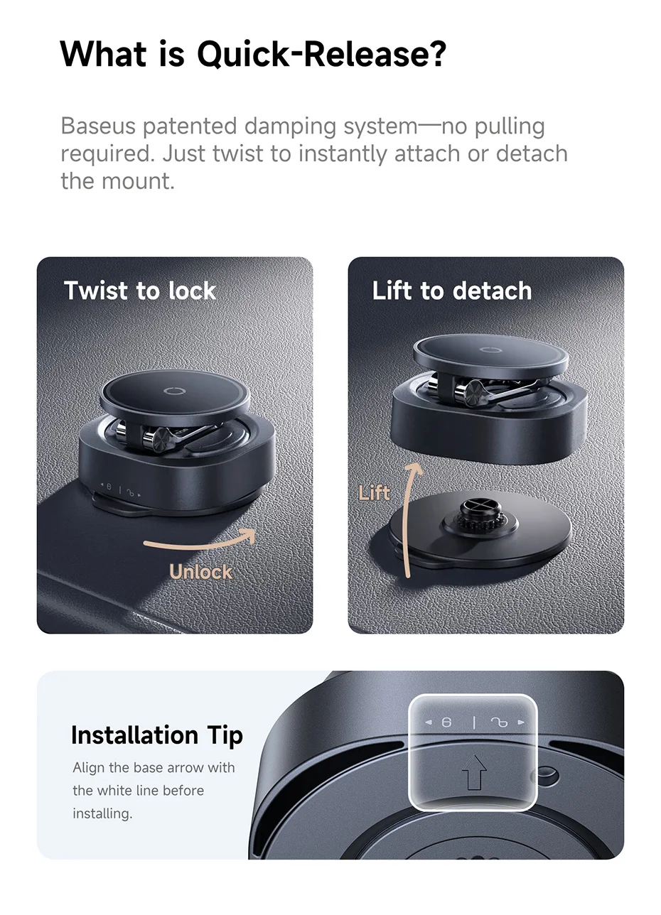 Baseus Magnetic Car Phone Holder Vacuum Suction Cup Stand Rotation Мagnet Holder For iPhone 17 16 Gym/Driving Vacuum Car Mount Baseus Magnetic Car Phone Holder Vacuum Suction Cup Stand Rotation Мagnet Holder For iPhone 17 16 Gym/Driving Vacuum Car Mount