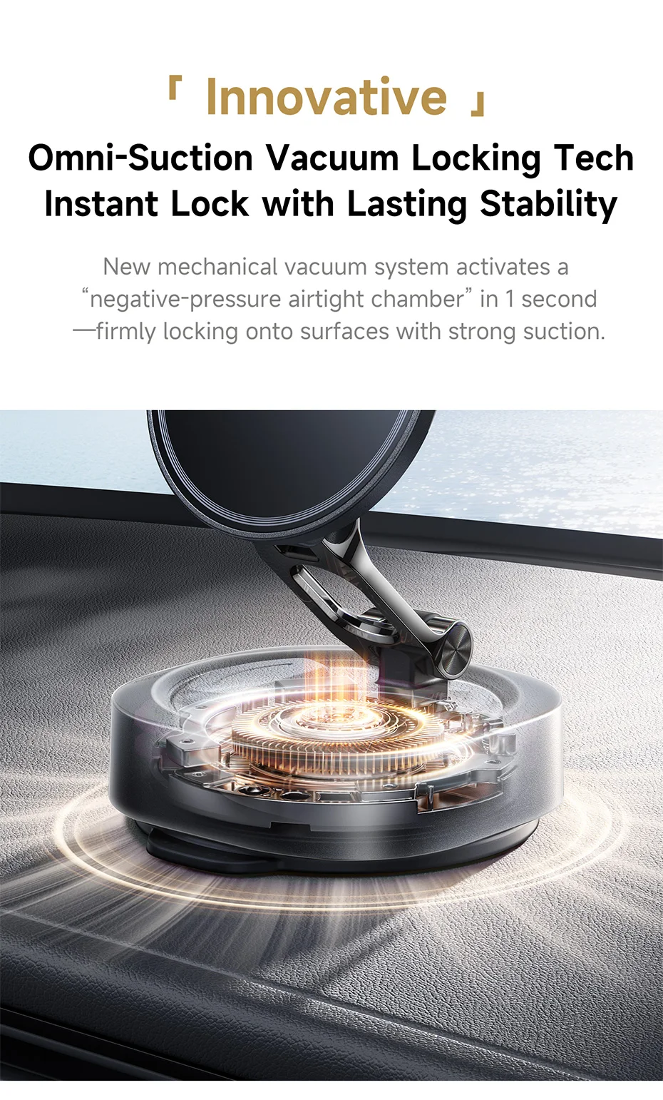 Baseus Magnetic Car Phone Holder Vacuum Suction Cup Stand Rotation Мagnet Holder For iPhone 17 16 Gym/Driving Vacuum Car Mount Baseus Magnetic Car Phone Holder Vacuum Suction Cup Stand Rotation Мagnet Holder For iPhone 17 16 Gym/Driving Vacuum Car Mount