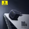 Baseus Mini 100W GaN Fast Charger USB C Quick Charge for iPhone 17 16 15 Pro Max iPad Xiaomi