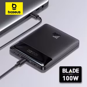 Baseus 100W Power Bank 20000mAh PD Fast Charging Portable Charger with Digital Display