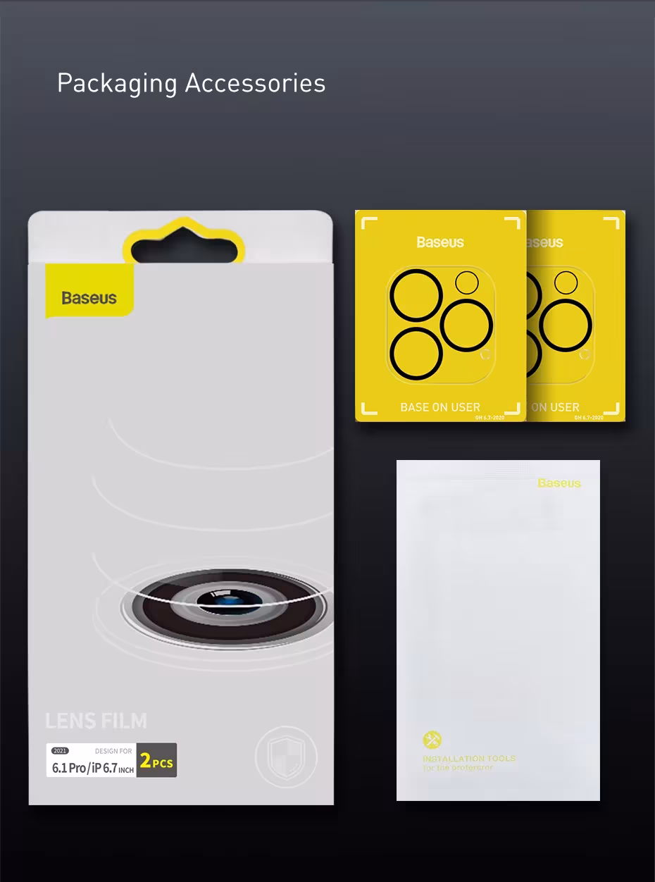 Baseus 2PCS Camera Lens Protector for iPhone 16 Pro Max 15 Pro Max 14 Plus Lens Tempered Glass Protection Film Screen Protector Baseus 2PCS Camera Lens Protector for iPhone 16 Pro Max 15 Pro Max 14 Plus Lens Tempered Glass Protection Film Screen Protector