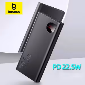 Baseus 22.5W PD Power Bank 10000mAh Portable Fast Charging Power Bank Type C USB-C Quick Charge External Battery Charger
