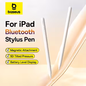 Baseus Magnetic Stylus Pen with Bluetooth, Tilt Sensitivity & Palm Rejection for iPad Pro/Air/Mini