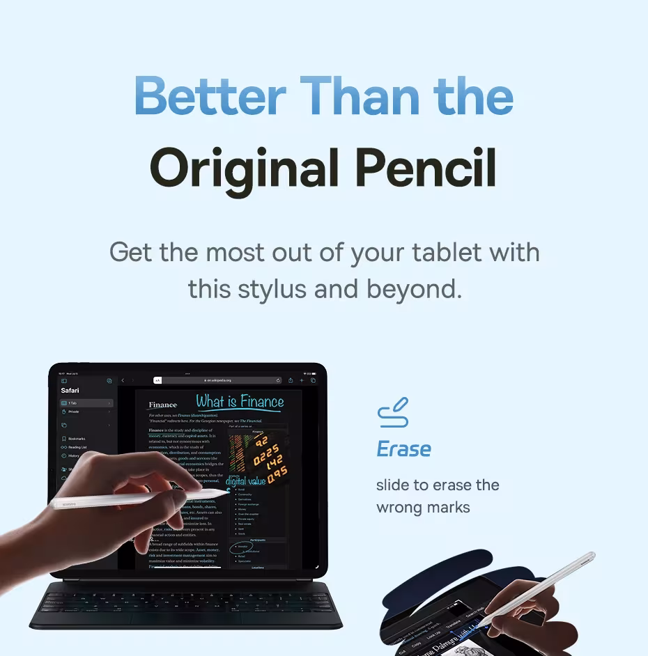 Baseus Stylus Pen Wireless Charging for Apple Pencil Magnetic Attraction for iPad Pro Air Mini Bluetooth 23h Battery Tablet Pen Baseus Stylus Pen Wireless Charging for Apple Pencil Magnetic Attraction for iPad Pro Air Mini Bluetooth 23h Battery Tablet Pen