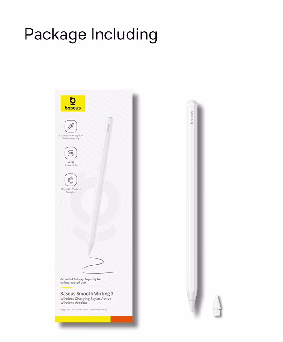 Baseus Stylus Pen Wireless Charging for Apple Pencil Magnetic Attraction for iPad Pro Air Mini Bluetooth 23h Battery Tablet Pen Baseus Stylus Pen Wireless Charging for Apple Pencil Magnetic Attraction for iPad Pro Air Mini Bluetooth 23h Battery Tablet Pen