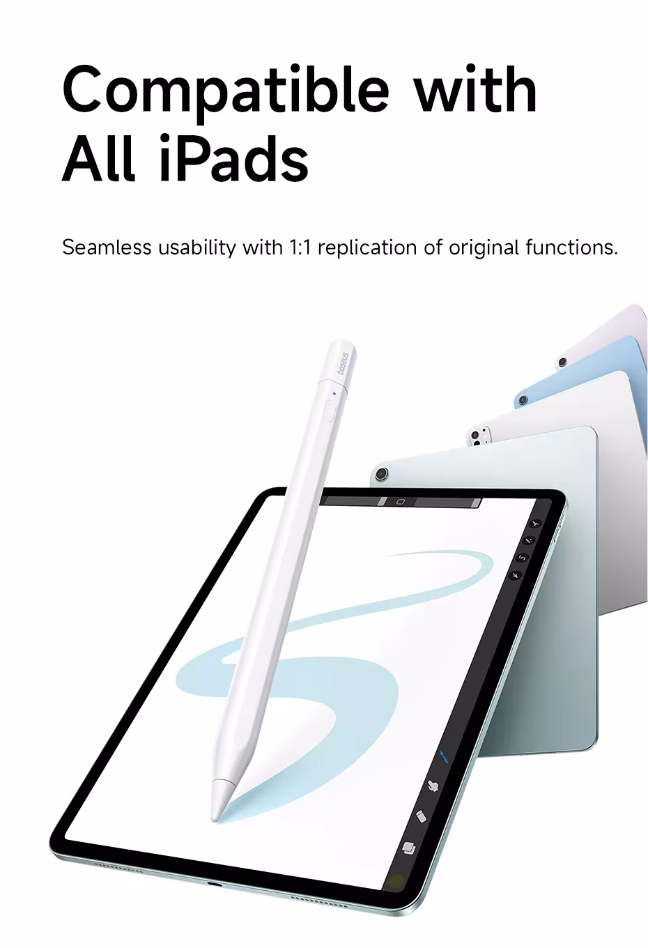 Baseus Bluetooth Stylus Pen for Apple Pencil Capacitive Touch Screen for iPad Air Pro Mini 2026 2025 2024 2019 2018 Tablet Pen Baseus Bluetooth Stylus Pen for Apple Pencil Capacitive Touch Screen for iPad Air Pro Mini 2026 2025 2024 2019 2018 Tablet Pen