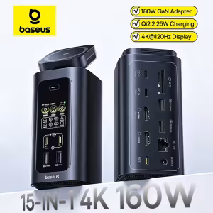 Baseus Spacemate RD1 Pro 15-in-1 USB C Docking Station 160W