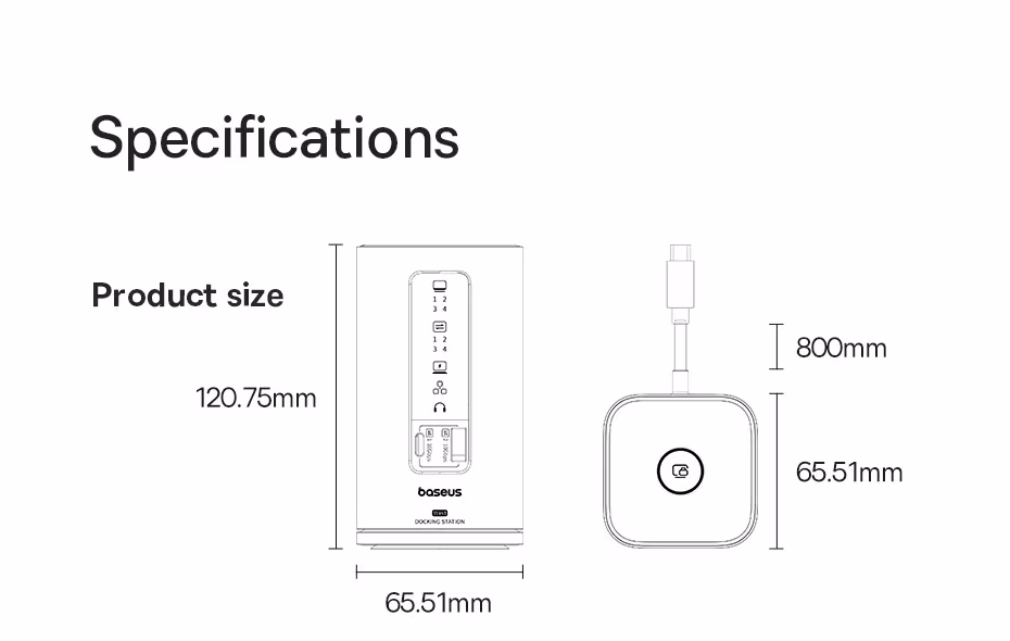 Baseus Docking Station 15-in-1 160W USB C HUB HDMI 4K 120Hz USB3.2 RJ45 SD TF Fast Type C PD 100W Qi2.2 25W Wireless Charger Hub Baseus Docking Station 15-in-1 160W USB C HUB HDMI 4K 120Hz USB3.2 RJ45 SD TF Fast Type C PD 100W Qi2.2 25W Wireless Charger Hub