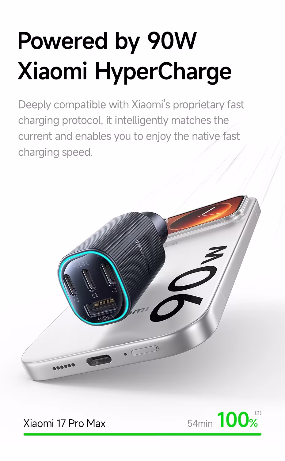 Baseus 160W Magnetic Car Charger Type-C Fast Charger with 4 Ports Fast Charging USB for iPhone 17 16 15 14 Pro Xiaomi Samsung Baseus 160W Magnetic Car Charger Type-C Fast Charger with 4 Ports Fast Charging USB for iPhone 17 16 15 14 Pro Xiaomi Samsung