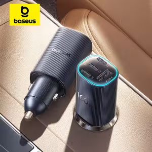 Baseus 160W Magnetic Car Charger 4-Port USB-C Fast Charging