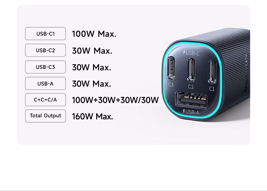 Baseus 160W Magnetic Car Charger Type-C Fast Charger with 4 Ports Fast Charging USB for iPhone 17 16 15 14 Pro Xiaomi Samsung Baseus 160W Magnetic Car Charger Type-C Fast Charger with 4 Ports Fast Charging USB for iPhone 17 16 15 14 Pro Xiaomi Samsung