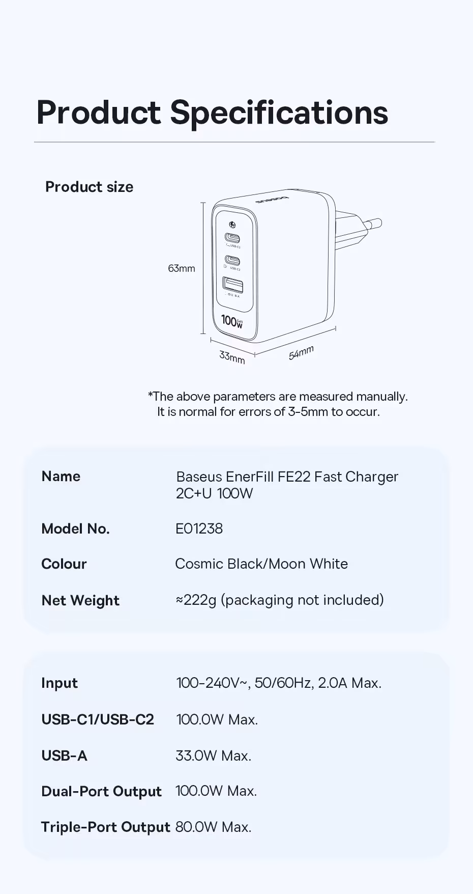 Baseus 100W Fast Charger Type C USB Charger Support QC PD PPS Portable Charger For iPhone 17 16 15 14 Macbook Air Laptop Charger Baseus 100W Fast Charger Type C USB Charger Support QC PD PPS Portable Charger For iPhone 17 16 15 14 Macbook Air Laptop Charger