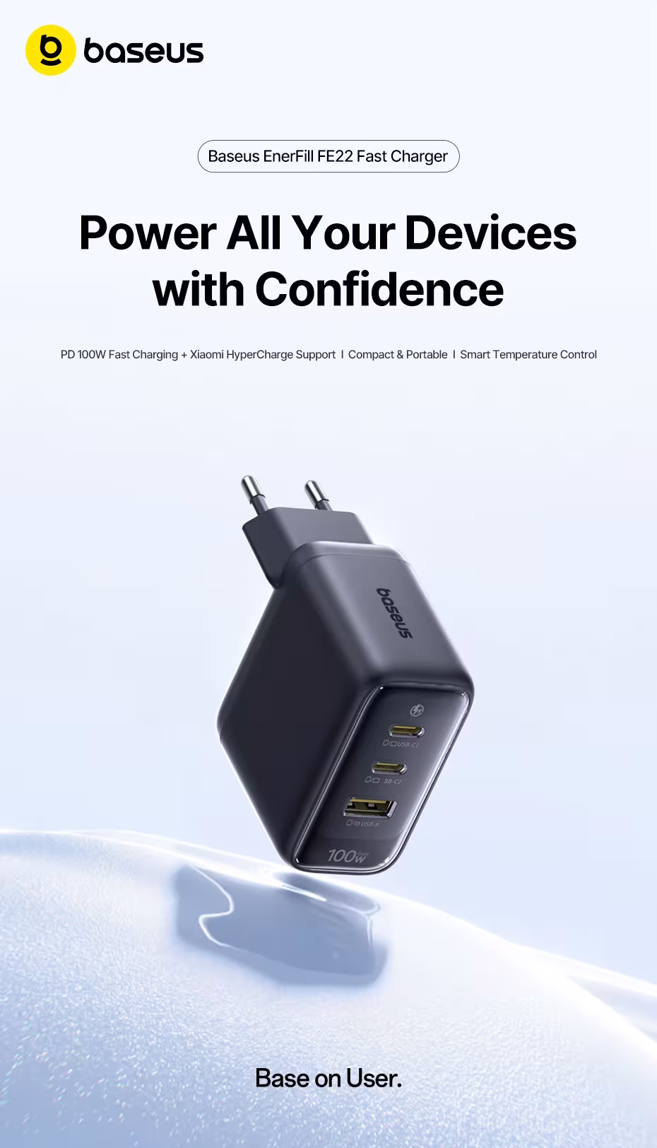 Baseus 100W Fast Charger Type C USB Charger Support QC PD PPS Portable Charger For iPhone 17 16 15 14 Macbook Air Laptop Charger Baseus 100W Fast Charger Type C USB Charger Support QC PD PPS Portable Charger For iPhone 17 16 15 14 Macbook Air Laptop Charger