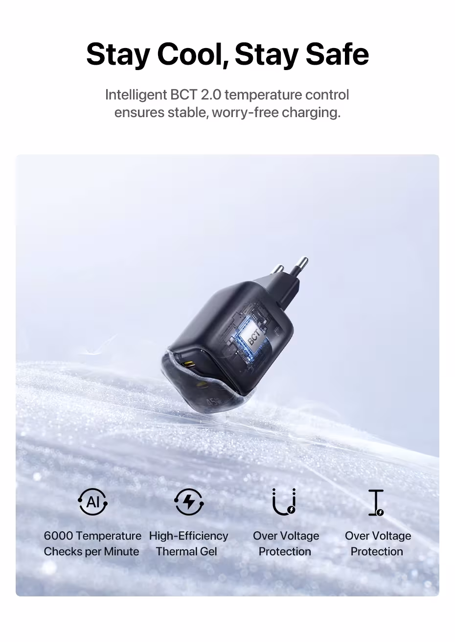 Baseus 45W Fast Charger For iPhone 17 16 15 Pro Max Samsung Xiaomi PD Charger GaN Charger USB C Charger Portable Phone Charger Baseus 45W Fast Charger For iPhone 17 16 15 Pro Max Samsung Xiaomi PD Charger GaN Charger USB C Charger Portable Phone Charger
