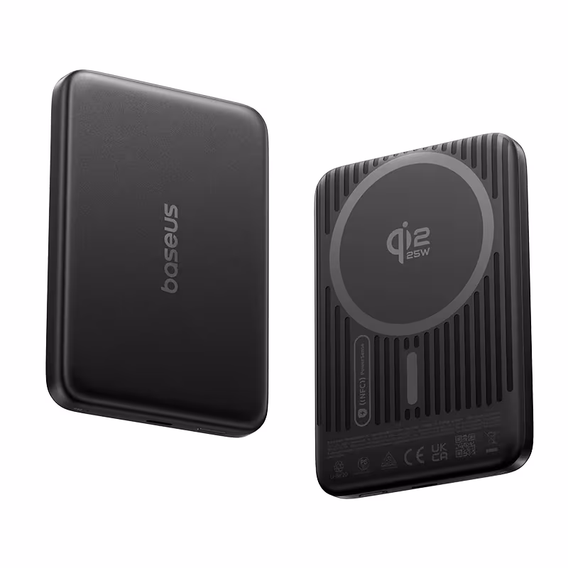 Baseus Qi2.2 Magnetic Power Bank 30W USB-C & 25W Wireless Charging 10000mAh Card-Slim NFC Battery Monitoring for iPhone Samsung Baseus Qi2.2 Magnetic Power Bank 30W USB-C & 25W Wireless Charging 10000mAh Card-Slim NFC Battery Monitoring for iPhone Samsung