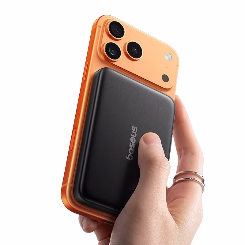 Baseus Qi2.2 Magnetic Power Bank 30W USB-C & 25W Wireless Charging 10000mAh Card-Slim NFC Battery Monitoring for iPhone Samsung Baseus Qi2.2 Magnetic Power Bank 30W USB-C & 25W Wireless Charging 10000mAh Card-Slim NFC Battery Monitoring for iPhone Samsung