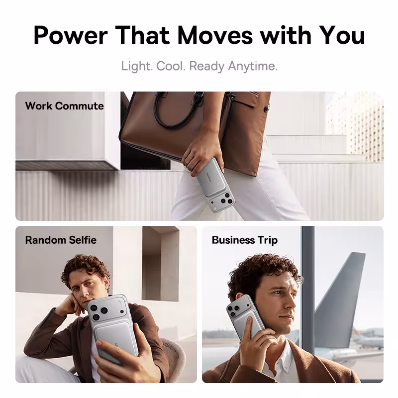 Baseus PicoGo Air AM71 Qi2.2 Magnetic Power Bank 30W USB-C & 25W Wireless Charging 10000mAh Baseus PicoGo Air AM71 Qi2.2 Magnetic Power Bank 30W USB-C & 25W Wireless Charging 10000mAh - Image 5