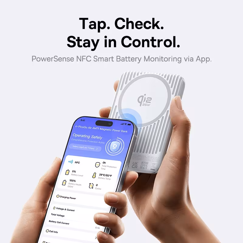 Baseus PicoGo Air AM71 Qi2.2 Magnetic Power Bank 30W USB-C & 25W Wireless Charging 10000mAh Baseus PicoGo Air AM71 Qi2.2 Magnetic Power Bank 30W USB-C & 25W Wireless Charging 10000mAh - Image 2