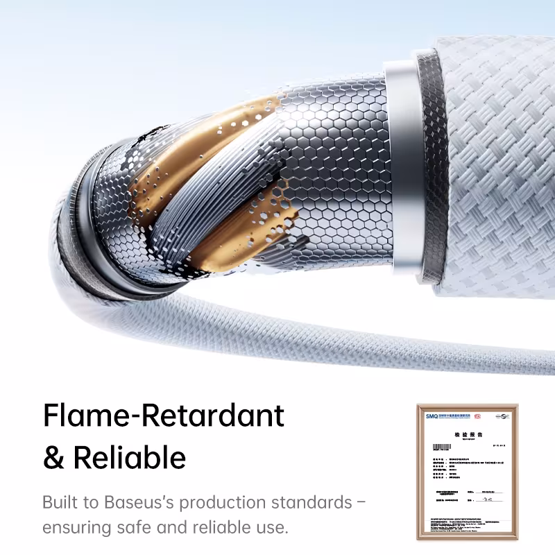 Baseus FrostCore 100W USB C Cable 2M, PD Fast Charging Type-C to Type-C Cable Baseus FrostCore 100W USB C Cable 2M, PD Fast Charging Type-C to Type-C Cable - Image 4