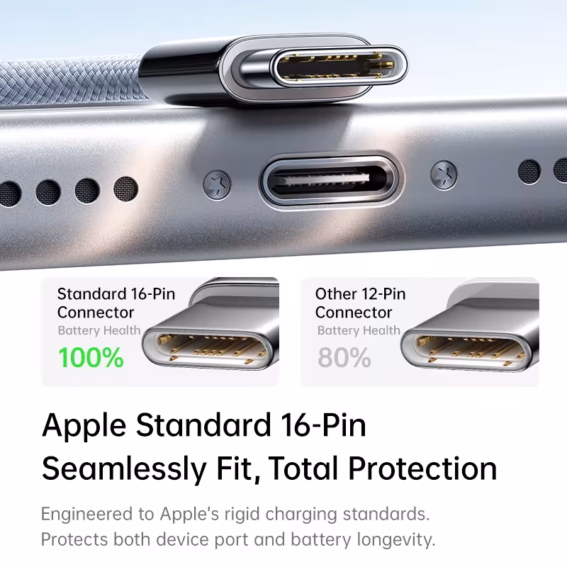 Baseus FrostCore 100W USB C Cable 2M, PD Fast Charging Type-C to Type-C Cable Baseus FrostCore 100W USB C Cable 2M, PD Fast Charging Type-C to Type-C Cable - Image 3