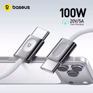 Baseus FrostCore 100W USB C Cable 2M, PD Fast Charging Type-C to Type-C Cable