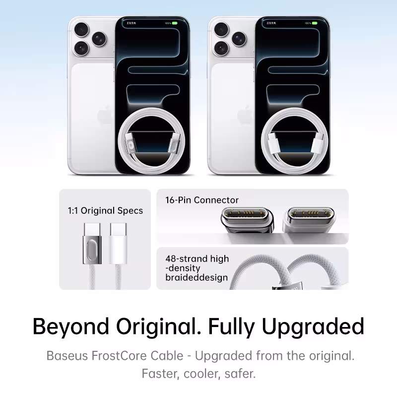 Baseus FrostCore 100W USB C Cable 2M, PD Fast Charging Type-C to Type-C Cable Baseus FrostCore 100W USB C Cable 2M, PD Fast Charging Type-C to Type-C Cable - Image 5