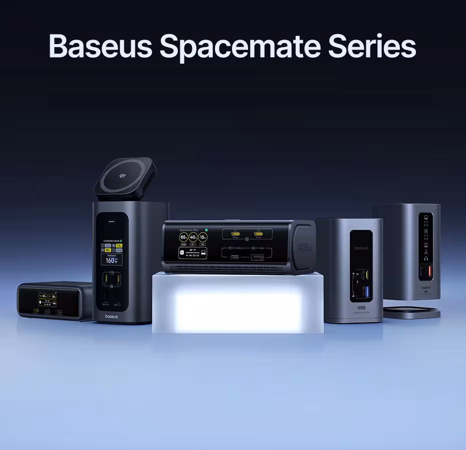 Baseus 14-in-1 USB-C Docking Station 4K@120Hz Dual Display 120W GaN PD Charger 10Gbps USB 3.2 SD/TF RJ45 Baseus 14-in-1 USB-C Docking Station 4K@120Hz Dual Display 120W GaN PD Charger 10Gbps USB 3.2 SD/TF RJ45